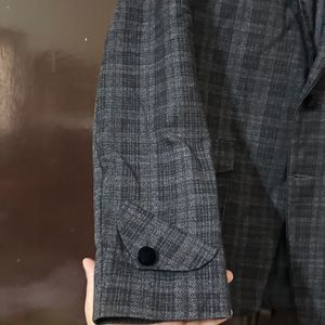 Checked blazer