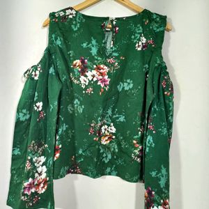 Green Printed Top (Women's)