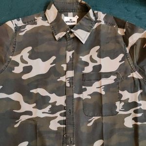 Wrogn Original Camouflage Men Shirt