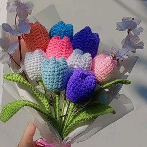 Crochet Pastel Tulip BOUQUET 💐