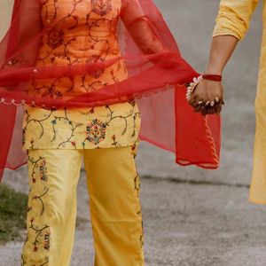 Yellow Sharara For Wedding ❤️