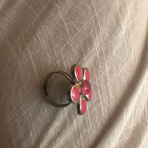 Pink Star Shaped Ring