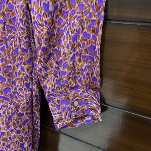 Women Purple Printed Dress