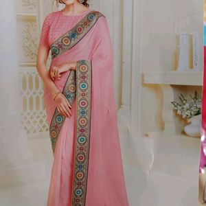 Very Cute Saree With Amazing Border💕💕