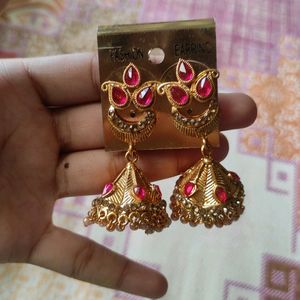 Pretty Pink Jhumka