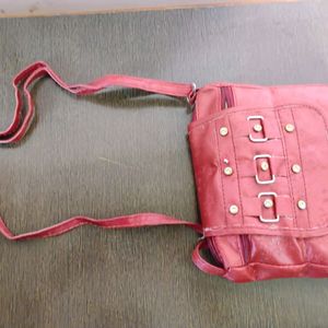 Red Side Purse