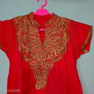 Red Anarkali