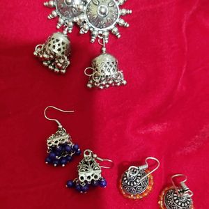 Oxidised Jhumka