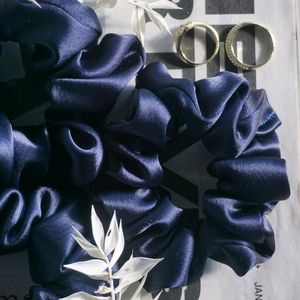 Navy blue Scrunchies