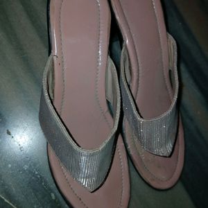 Heel Sandal, Pink Glittery, Fit Uk4/5