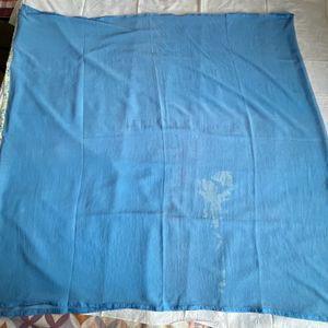 Georgette Beautiful Blue Dupatta With Border