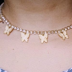 Butterfly Necklace Chain 😍