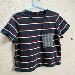 Striped Round Neck Tshirt