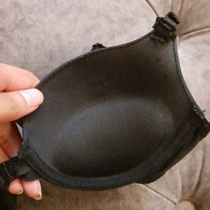 Black Pushup Bra- Front Closure