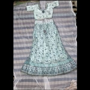 Aqua Blue Fancy Lehnga