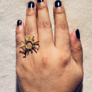 Sun Shape Adjustable Ring