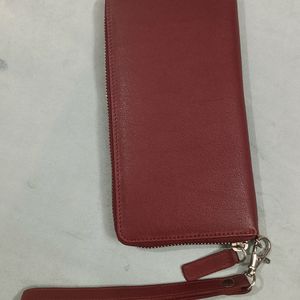 Womens Long chain Leather Purse