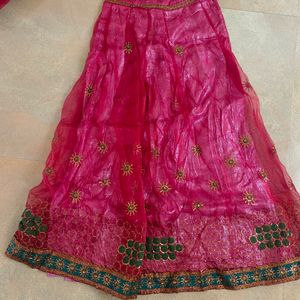 Red Lehenga Set With Dupatta And Blouse