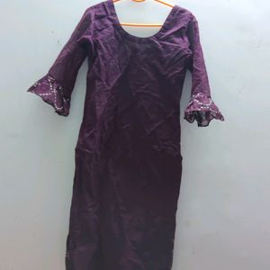 It's Is A Very Pretty Purple Colour Kurta