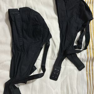 V Star Black Bras