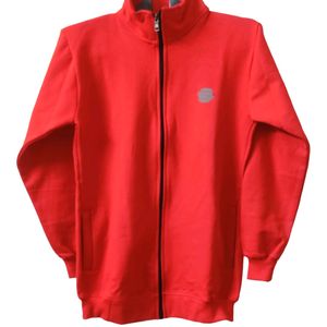 Red Color Exclusive Zipper Unisex Style