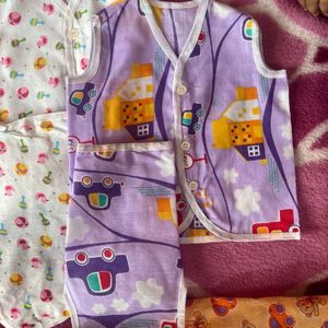 New Born Shirt & Napi Set Of 4..