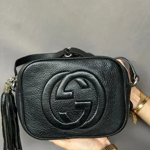 GucciBlack Blondie Small Leather Crossbody Bag