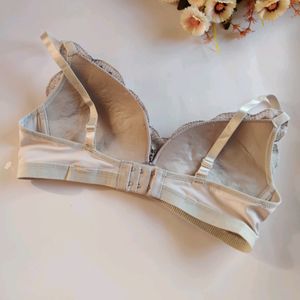 Gray Non Wired Bra