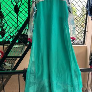 Sea Green Ethnic Gown