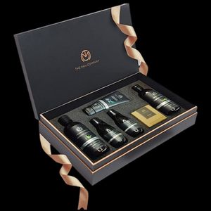 New Pack The Man Company Gift Set 6 Pc Characoal