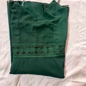 Green tunic dress