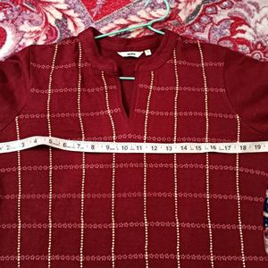 Max Red Woolen Kurta