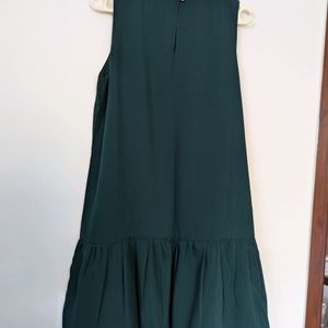 Bottle Green Shift Dress