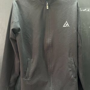 Black thin jacket for summer sports