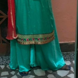 Circular Plazo Suit Without Dupatta