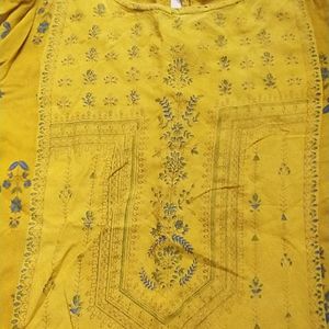 Mustard Colour Kurta