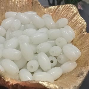 White Glass Beads