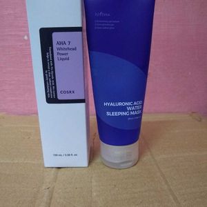 Cosrx AHA Whitehead Powerliquid & Isntree Sleeping