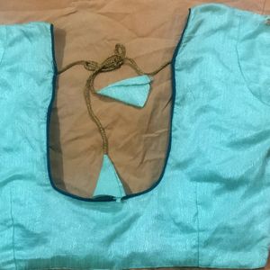 Cyan Colour Blouse