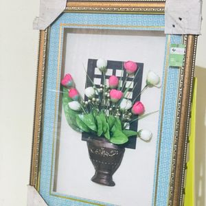 Flower Glass Wall Frame