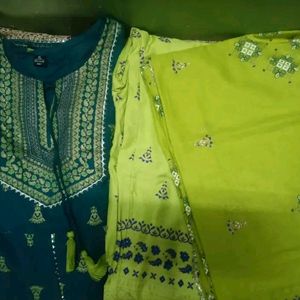 Stylish Kurta Pant And Dupatta Set 🌿💞