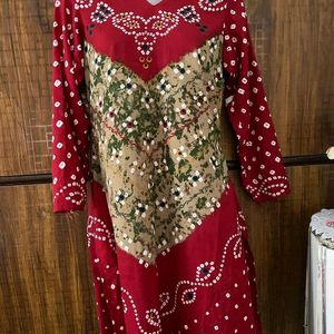 Jaipuri Design Crepe Kurta Salwar Set