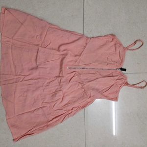 H&M Cotton Peach Color Dress