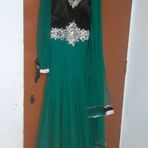 Anarkali Festive Kurta With Dupatta In Half Rate