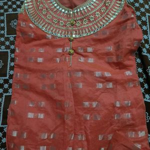 New orange Traditional beautiful kurta