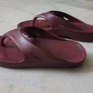 Maroon Slippers