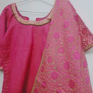 Rose Gold Kurta Set