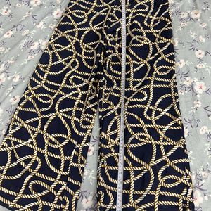 Bell Bottom Printed Trousers