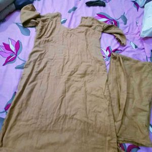 Embroidered Kurti With Dupatta