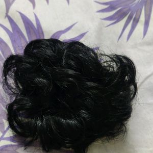 Set of 2 Hair Bun Wig With Stretchable Bow